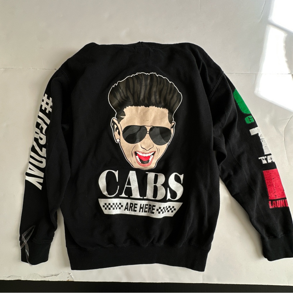 Navy Blue Jersey Shore Hoodie - Picture 9 of 13